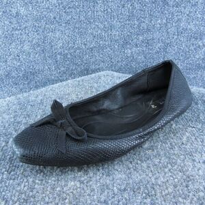 Born Women Ballet Shoes Black Leather Slip On Size 8‎ Medium